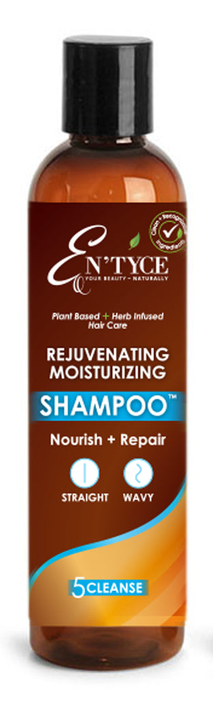 Rejuvenating Moisturizing Shampoo handmade plant-based herb-infused medicinal luxury hair care for straight and wavy hair