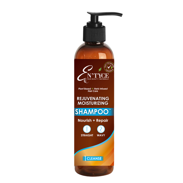 Entyce shampoo bottle on a white background